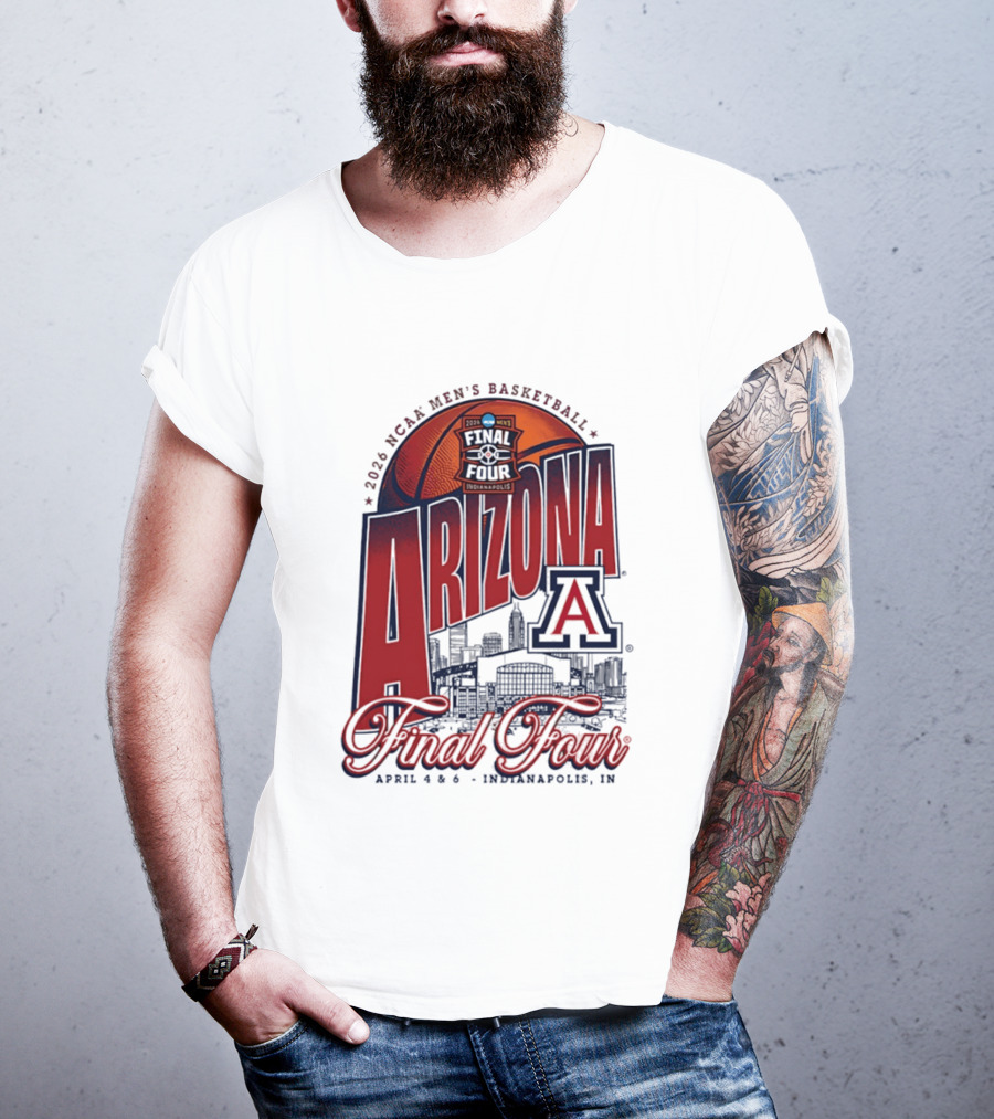 2026 NCAA Men's Basketball Arizona Wildcats Final Four Indianapolis T-Shirt