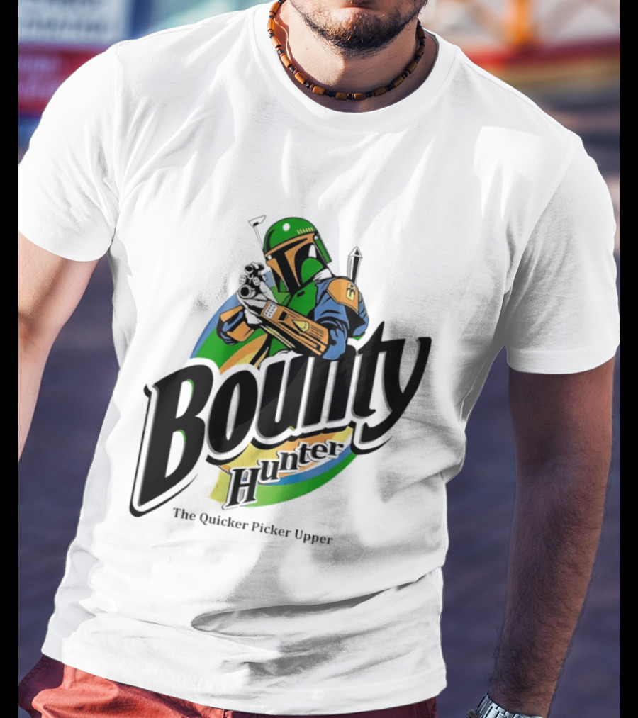 Bounty Hunter The Quicker Picker Upper Mandalorian T-Shirt