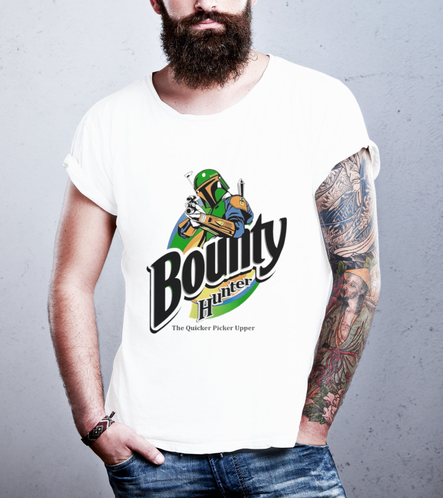 Bounty Hunter The Quicker Picker Upper Mandalorian T-Shirt