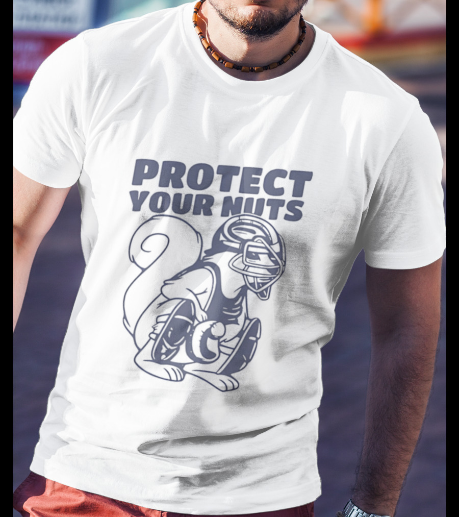 Protect Your Nuts Squirrel Catcher Mom Baseball T-Shirt