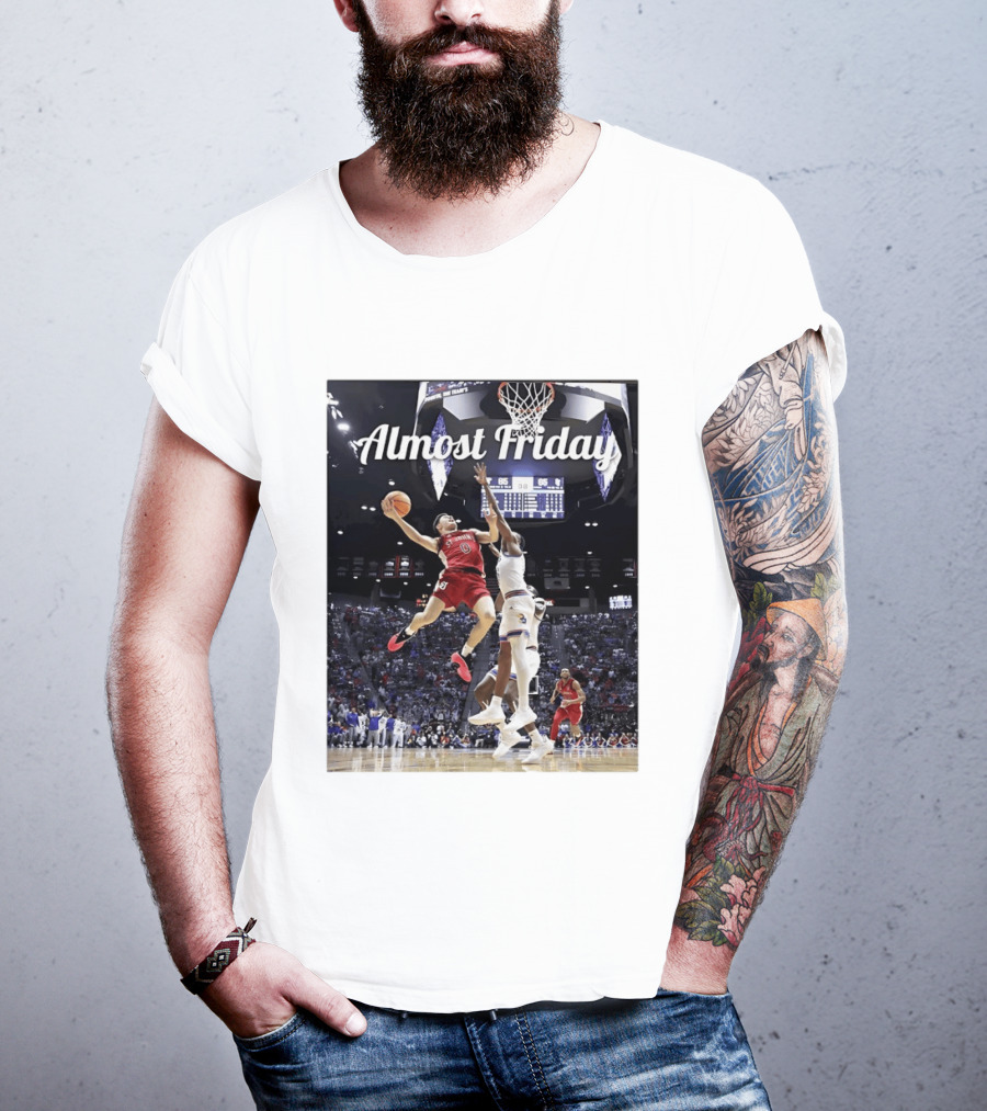 St John's Vs Kansas NCAA Basketball Almost Friday Action T-Shirt