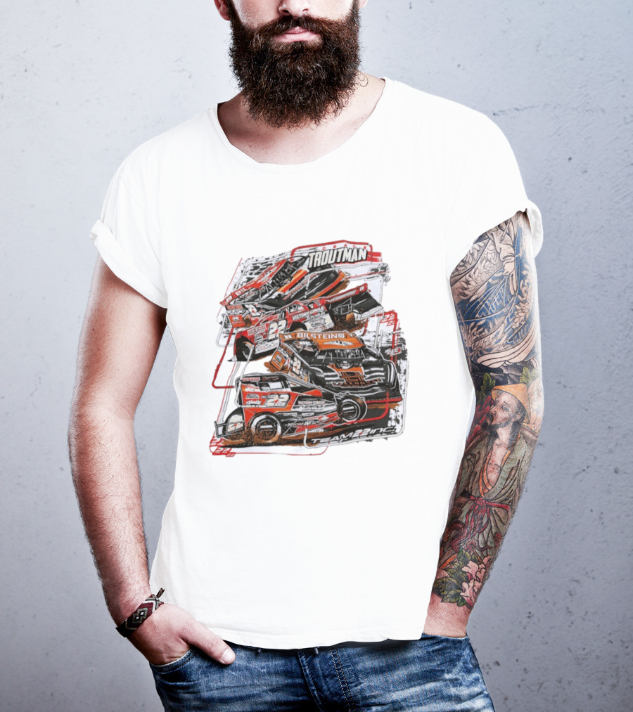 Drake Troutman 22 Racing Bilstein Team 22 Inc Victory Circle T-Shirt