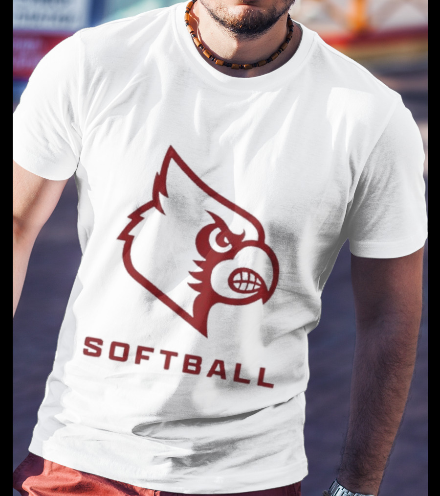 Louisville Cardinals Softball 2026 Pink Uniform T-Shirt