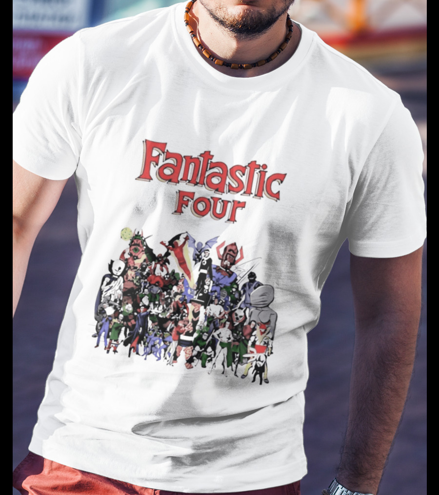 Fantastic Four Comic Characters Assembly T-Shirt