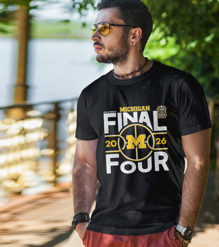 NCAA Men's Michigan Wolverines 2026 Final Four March Madness T-Shirt