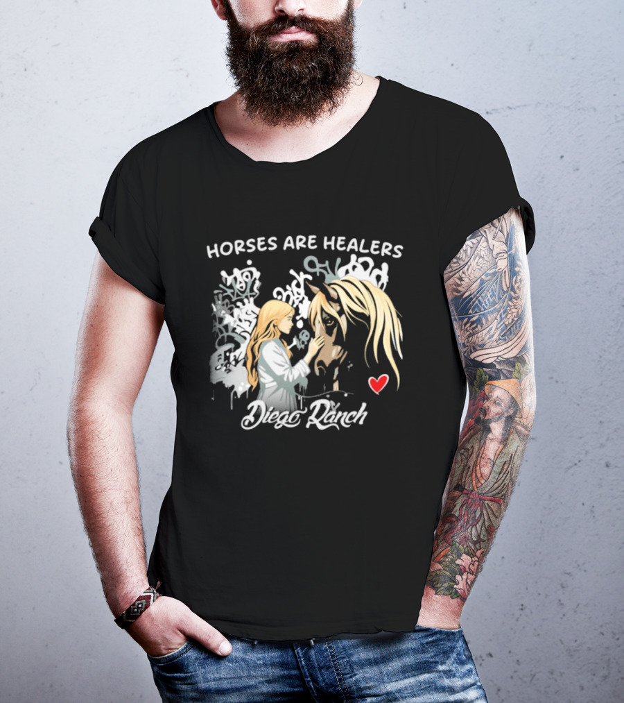 Horses Are Healers Diego Ranch Heartfelt Connection T-Shirt
