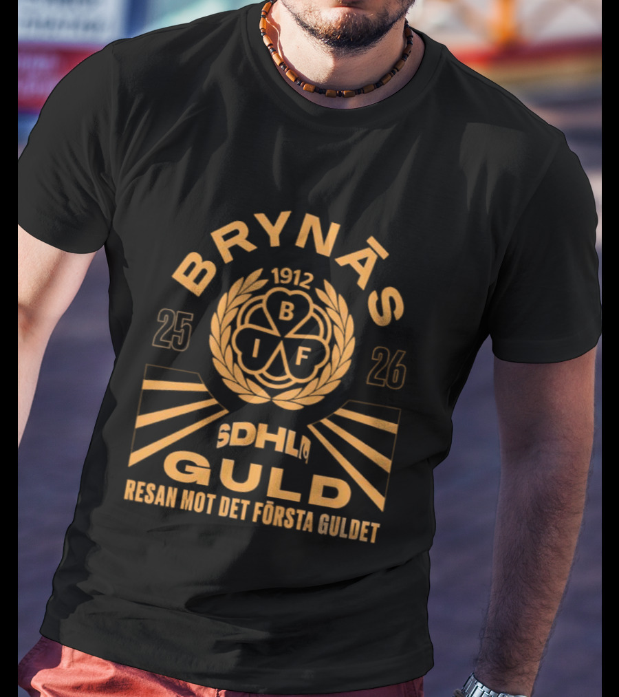 BRYNÄS SDHL 25 26 BIF GULD Resan Mot Det Första Guldet 2026 T-Shirt