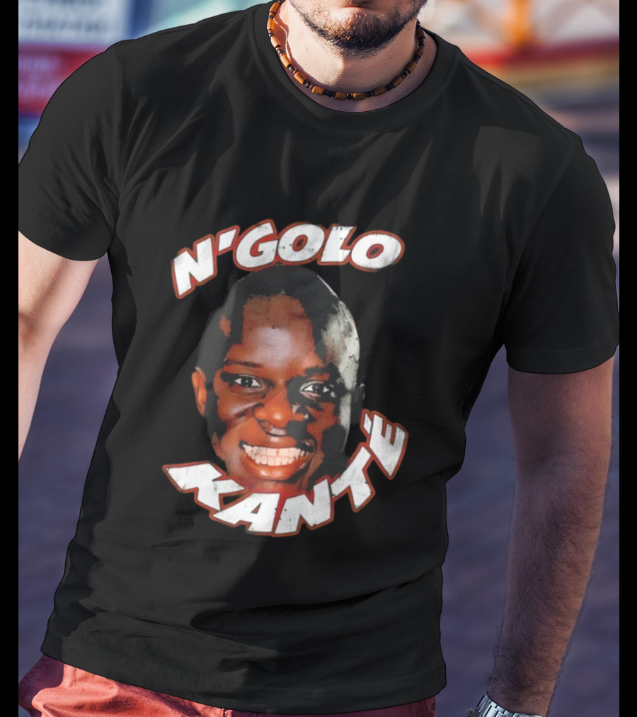 N'Golo Kante France National Soccer Star Big Face Head T-Shirt