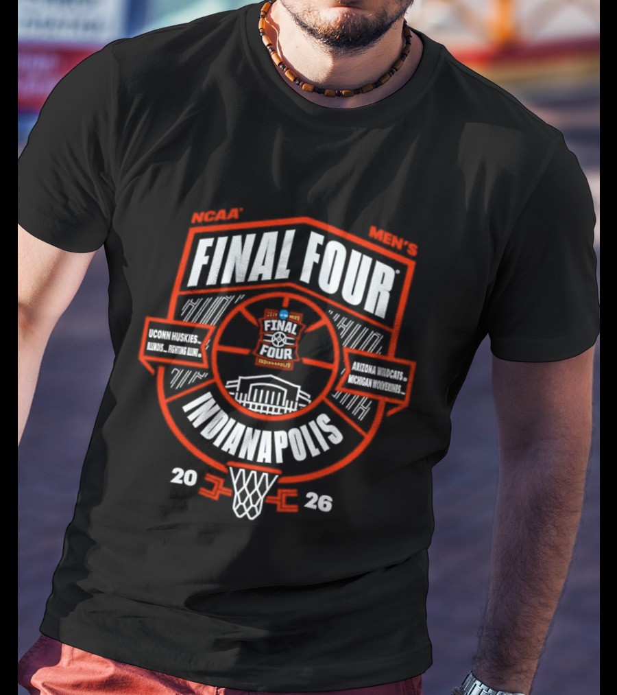 NCAA Men's Final Four Indianapolis 2026 Basketball Tournament T-Shirt