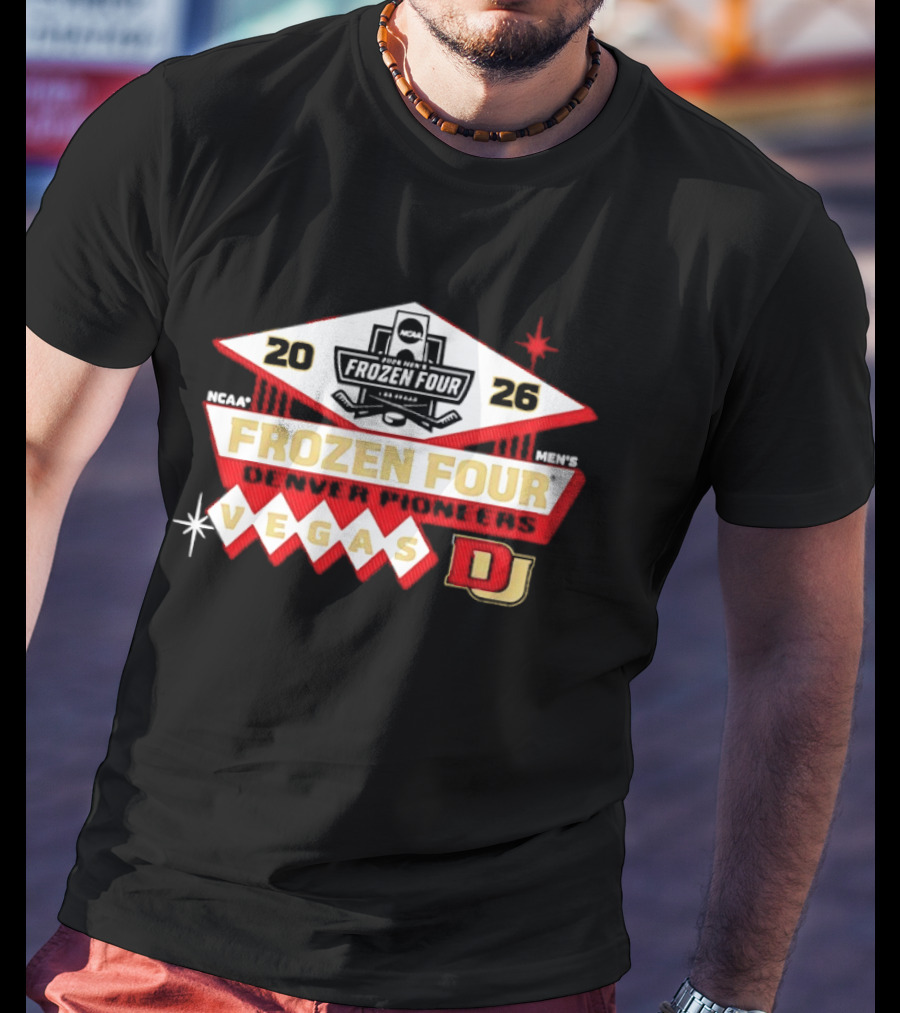 Denver Pioneers 2026 NCAA Frozen Four Men's Hockey Vegas T-Shirt