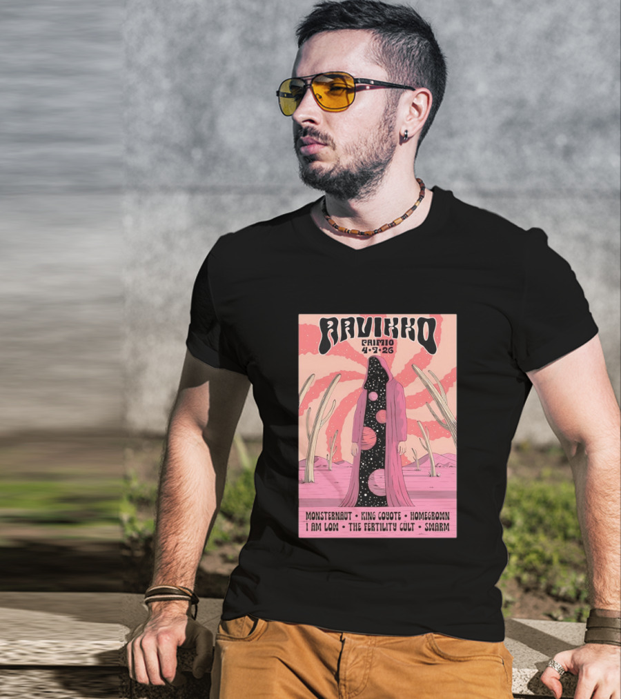 Ravikko Primio Monsternaut King Coyote Homegrown I Am Low The Fertility Cult Swarm Desert 4 7 26 T-Shirt