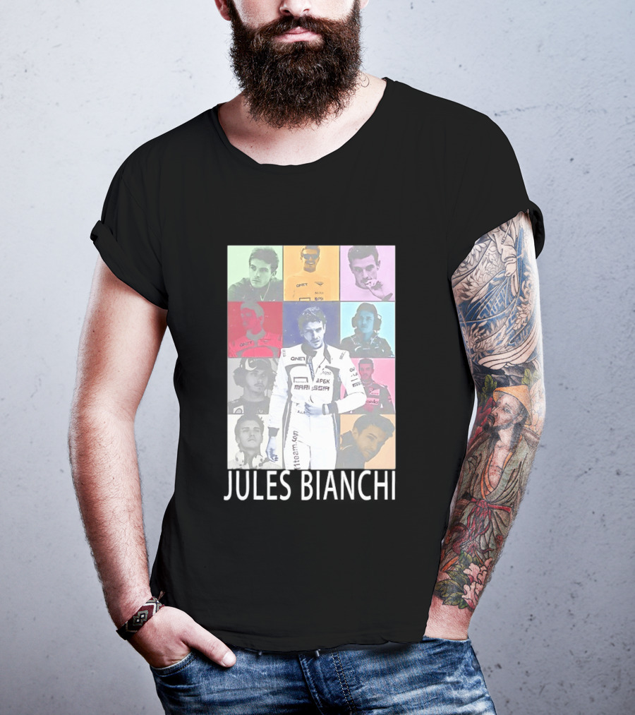 Jules Bianchi Legend The Eras Tour QNet Marussia Racing Hero Remembered T-Shirt