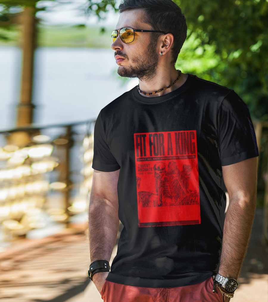 Fit For A King Lonely God North American Tour Spring 2026 Invent Animate Ten56 Acres T-Shirt
