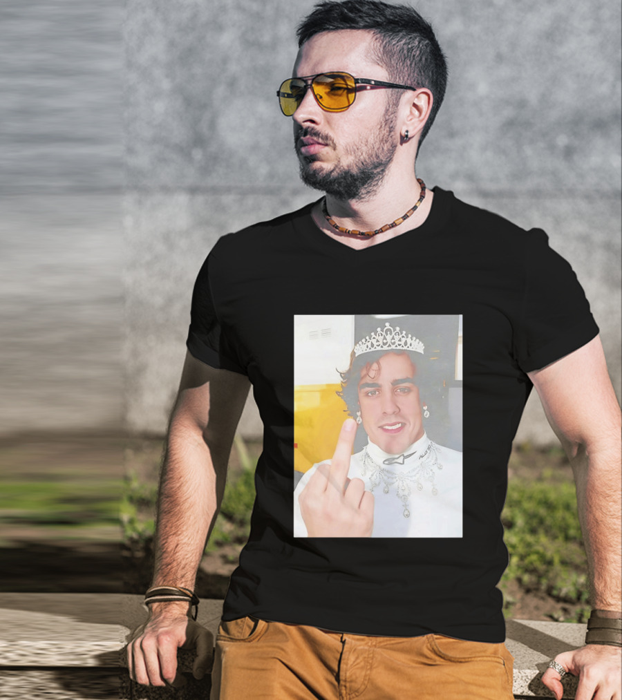 King Fernando Alonso Gesture Crown Jewel Humor T-Shirt