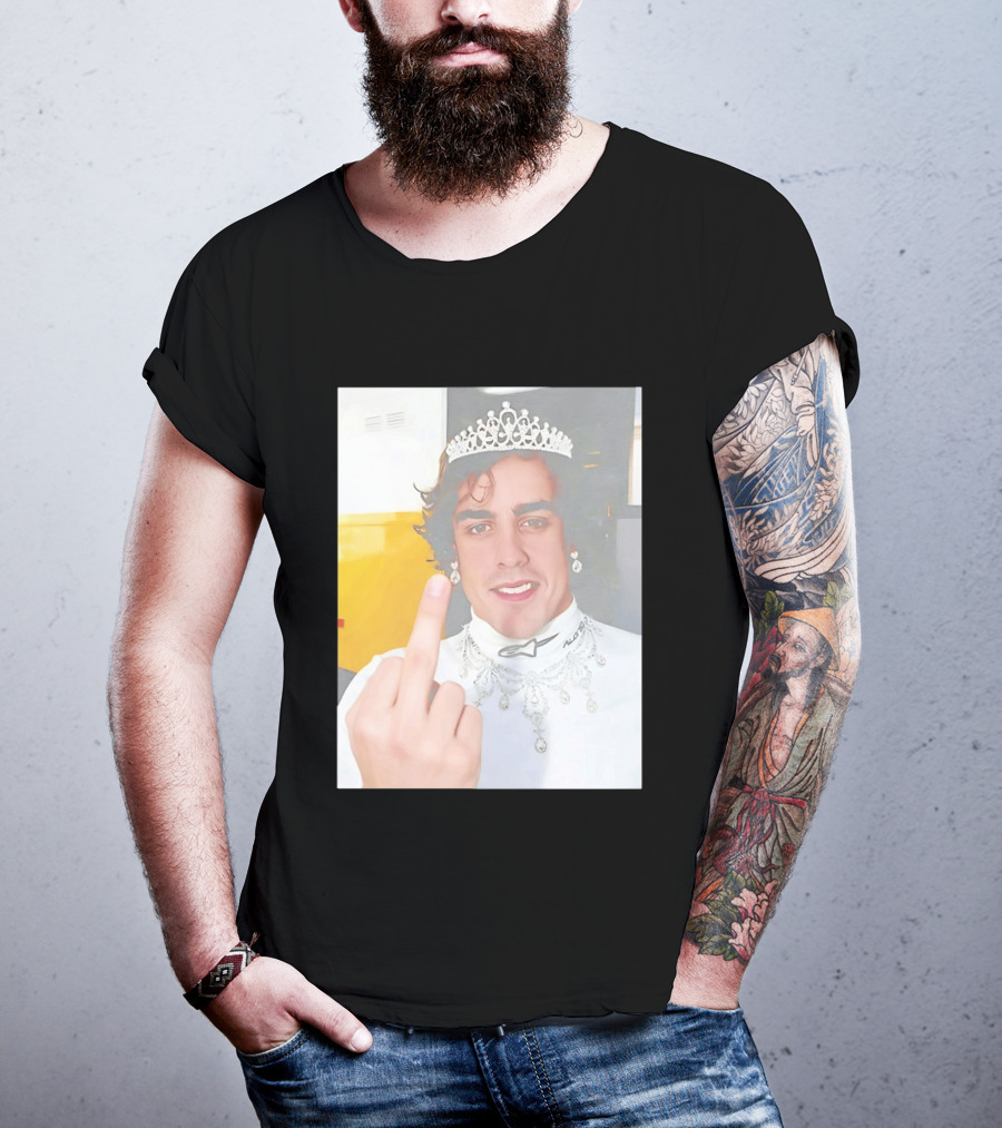 King Fernando Alonso Gesture Crown Jewel Humor T-Shirt