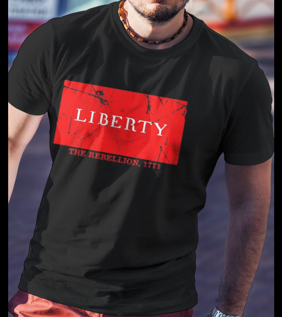 Liberty The Rebellion 1771 Red Distressed Look T-Shirt