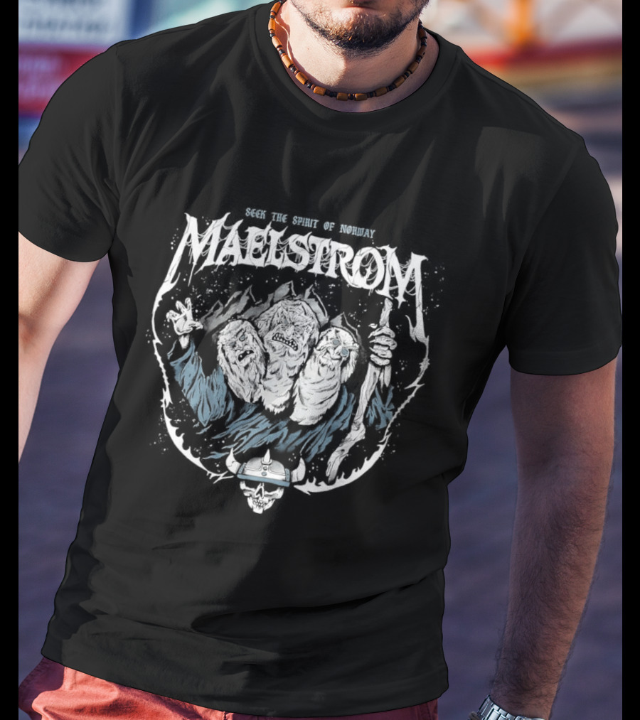 Maelstrom Seek The Spirit Of Norway Viking Adventure T-Shirt