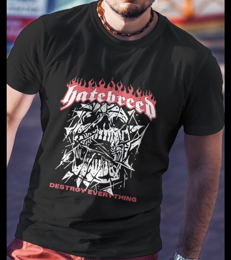 Hatebreed Skull Destroy Everything Hardcore T-Shirt