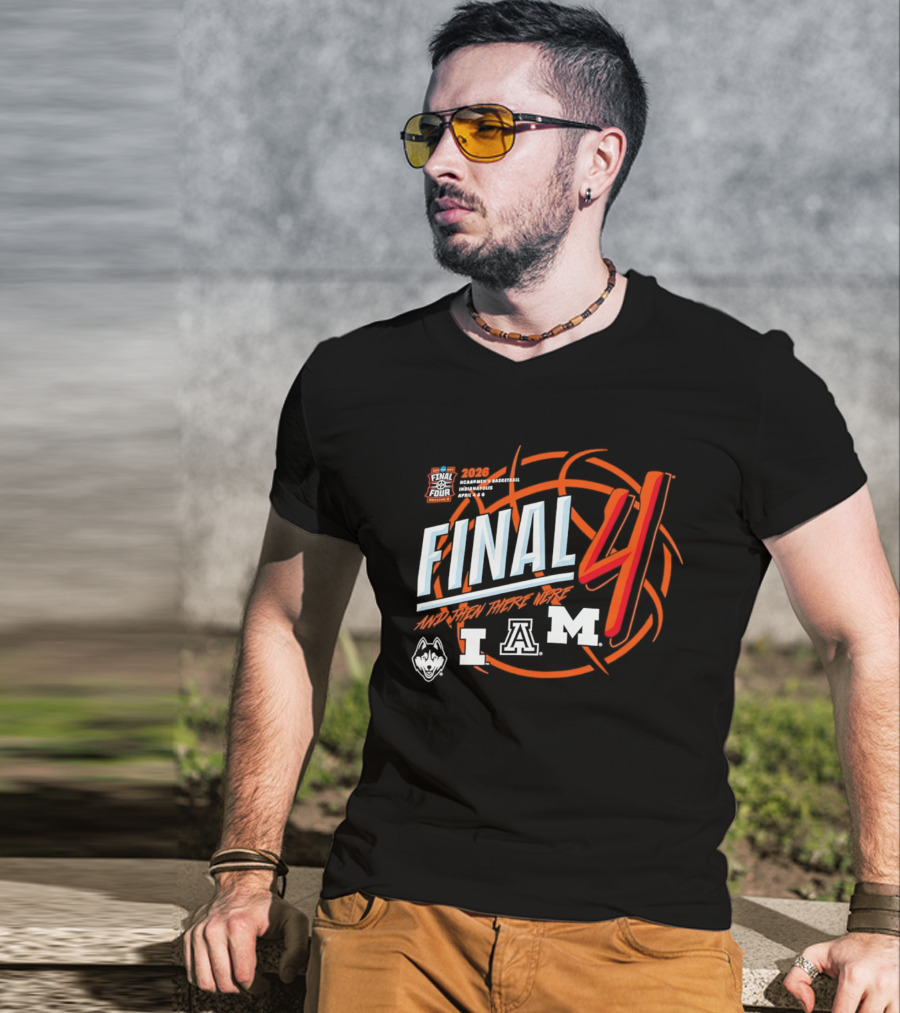 2026 Final Four NCAA Men's March Madness Arizona Connecticut Michigan T-Shirt
