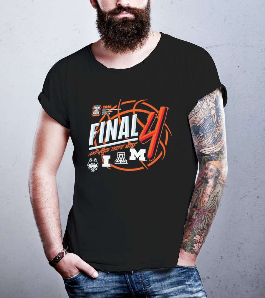 2026 Final Four NCAA Men's March Madness Arizona Connecticut Michigan T-Shirt