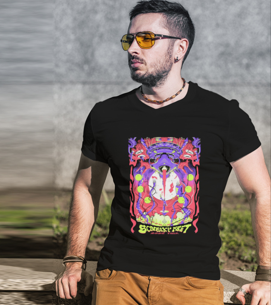 Squeaky Feet Tour 2026 Psychedelic T-Shirt
