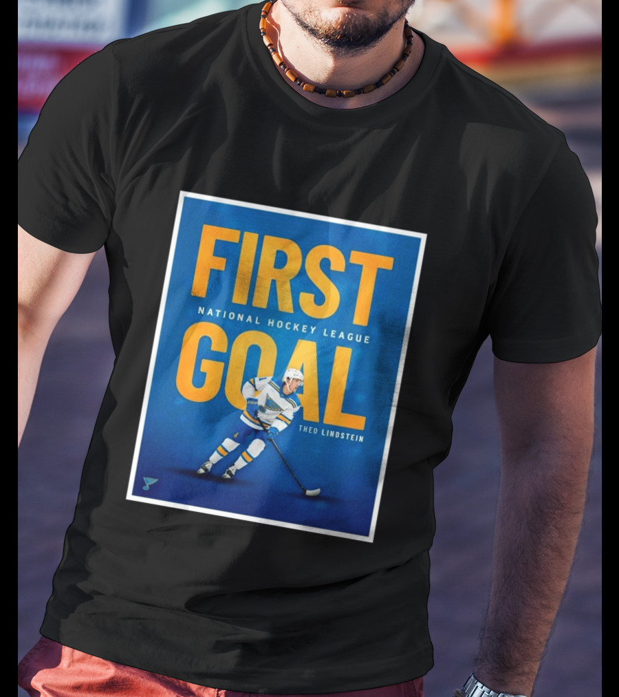 St Louis Blues First Goal National Hockey League Theo Lindstein T-Shirt