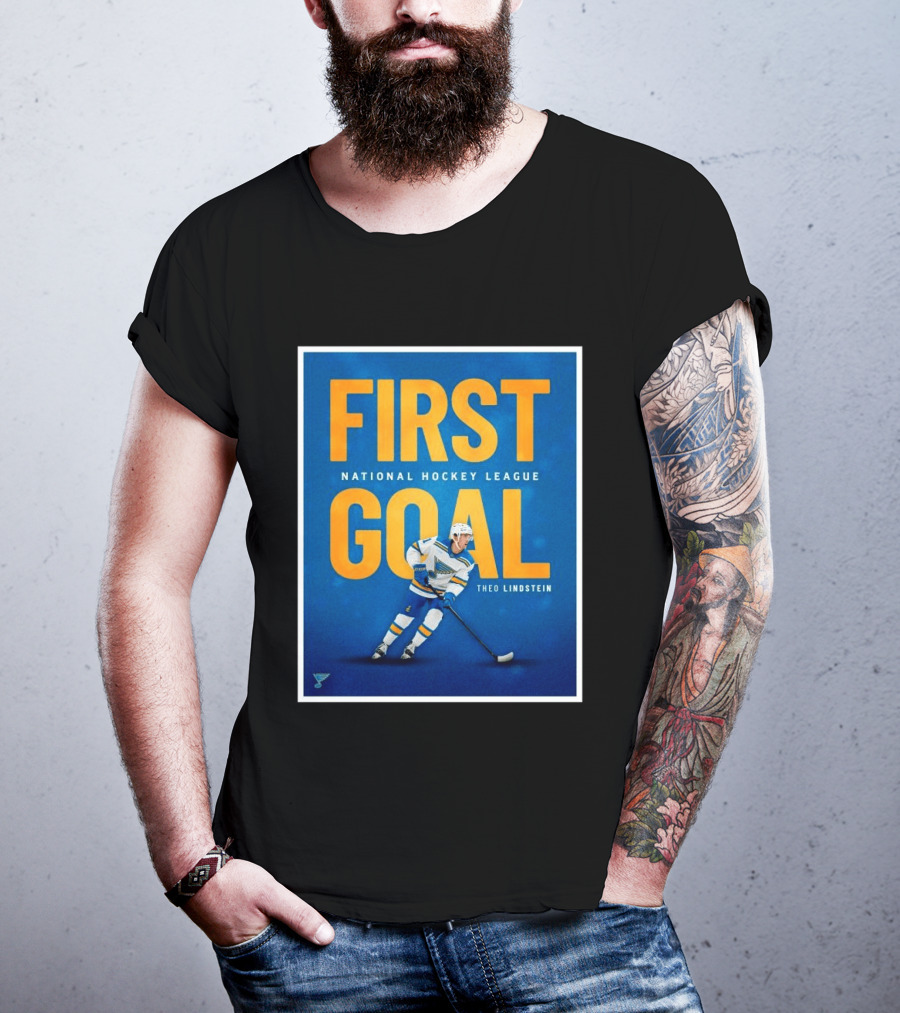 St Louis Blues First Goal National Hockey League Theo Lindstein T-Shirt