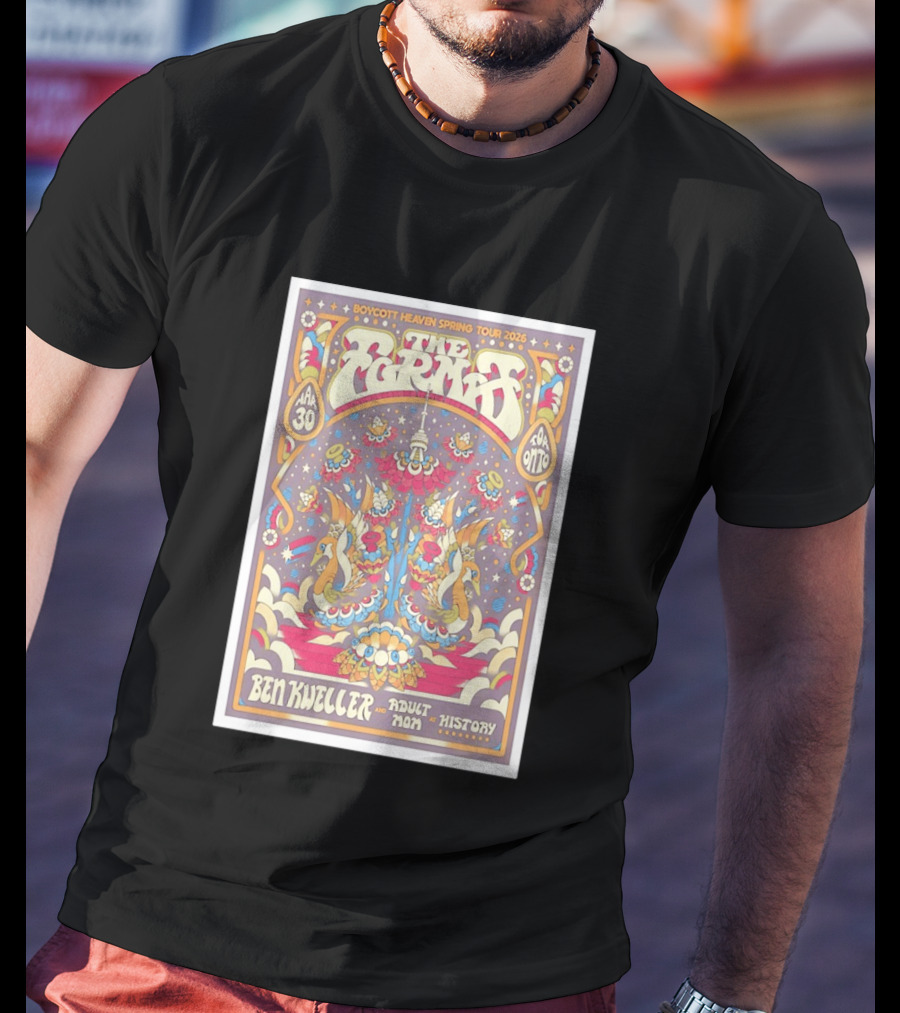 The Format Boycott Heaven Spring Tour 2026 Toronto April 30 Ben Kweller Adult Mom T-Shirt
