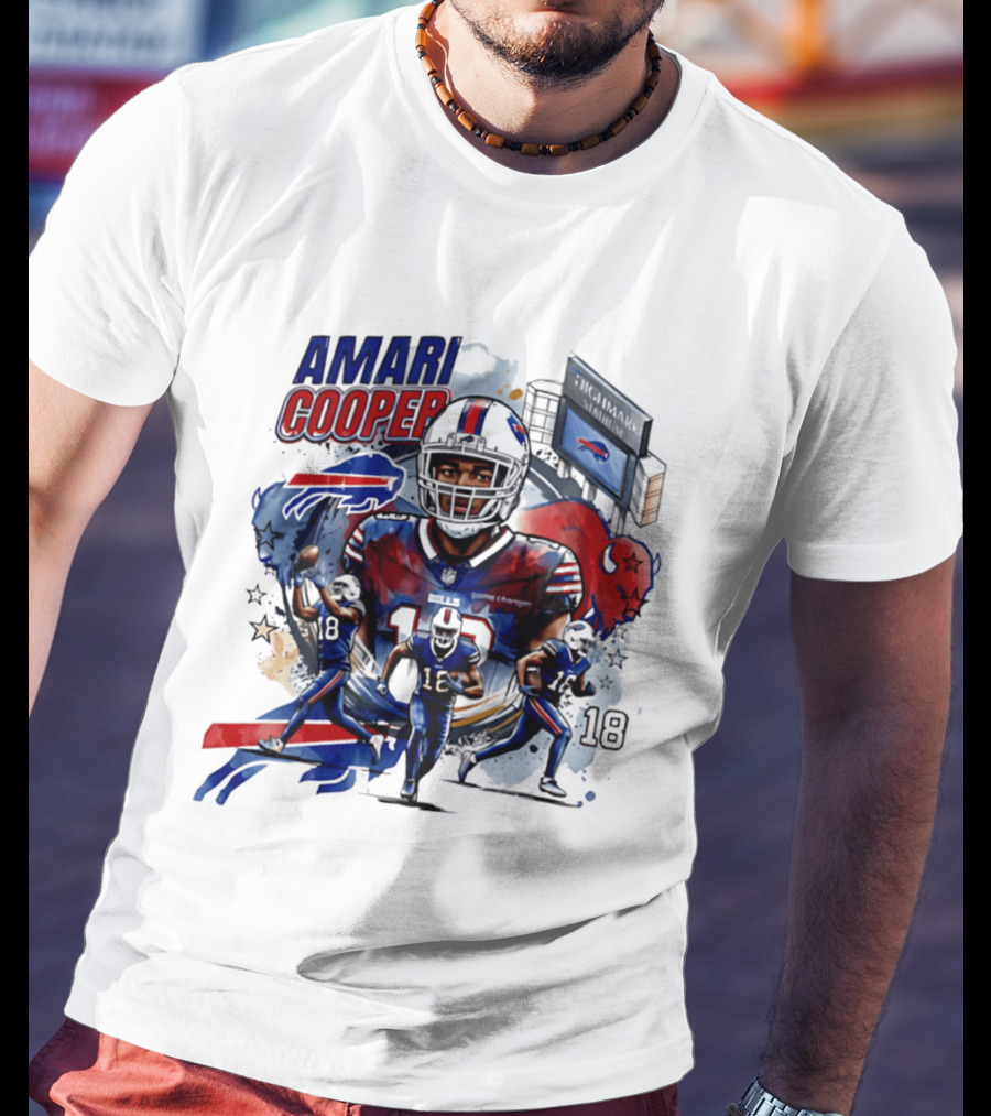 Amari Cooper Football 18 Stadium Buffalo Bills T-Shirt