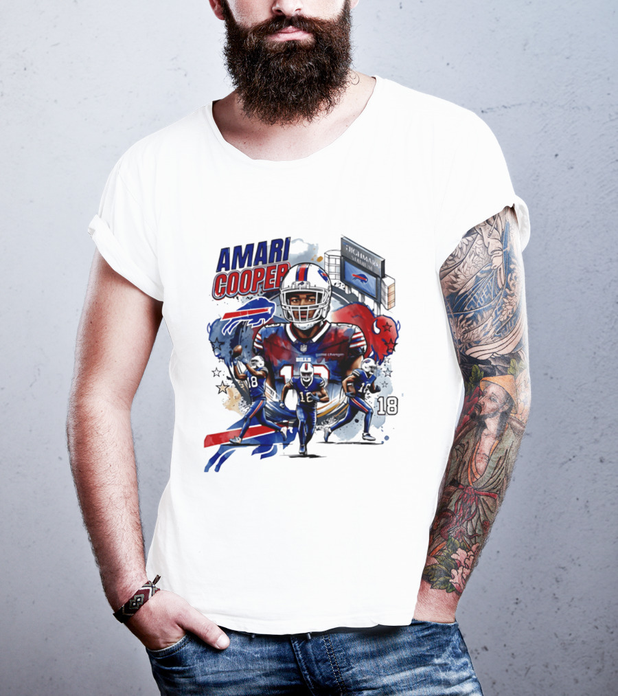 Amari Cooper Football 18 Stadium Buffalo Bills T-Shirt