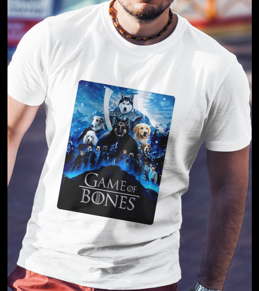 Game Of Bones Dogs Adventure With Thrones And Winter Canines T-Shirt