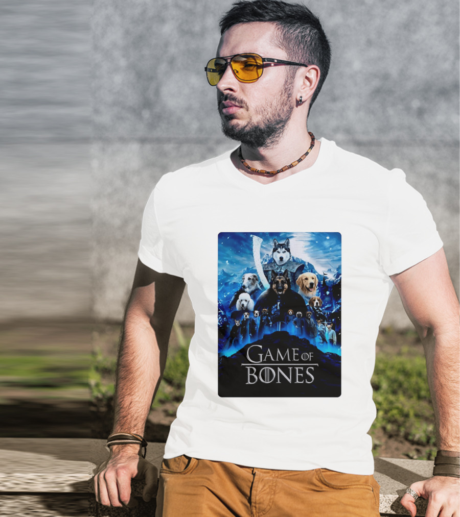 Game Of Bones Dogs Adventure With Thrones And Winter Canines T-Shirt