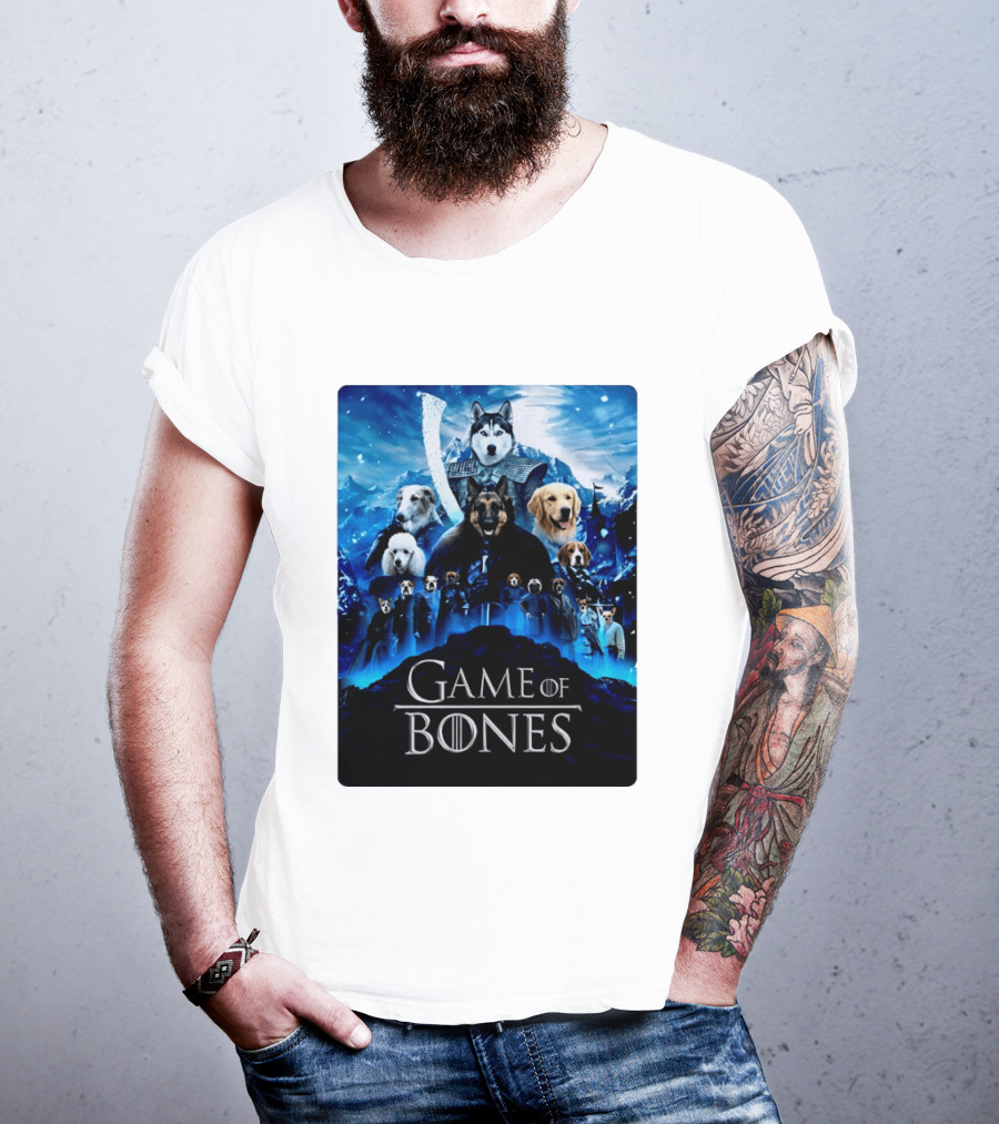 Game Of Bones Dogs Adventure With Thrones And Winter Canines T-Shirt