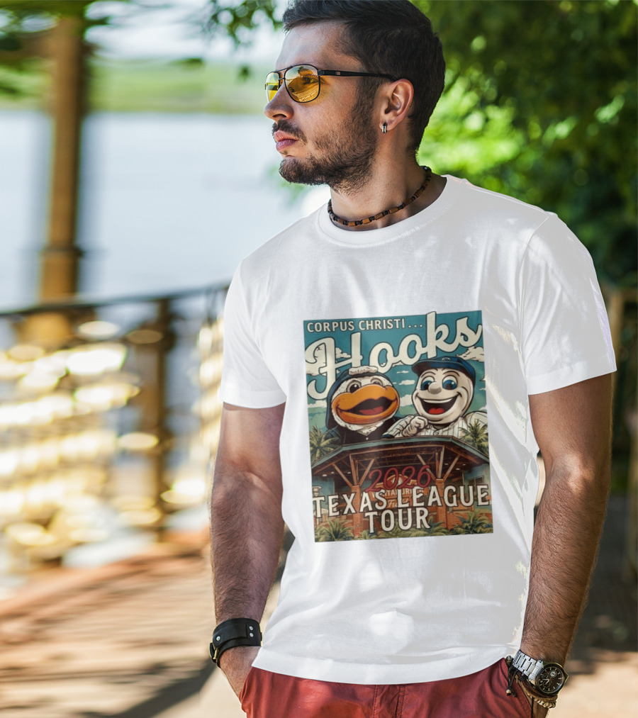 Corpus Christi Hooks 2026 Texas League Tour Stadium Fun T-Shirt