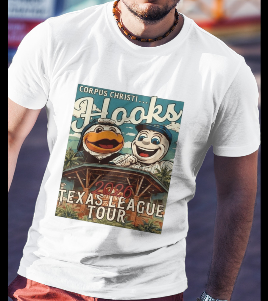 Corpus Christi Hooks 2026 Texas League Tour Stadium Fun T-Shirt