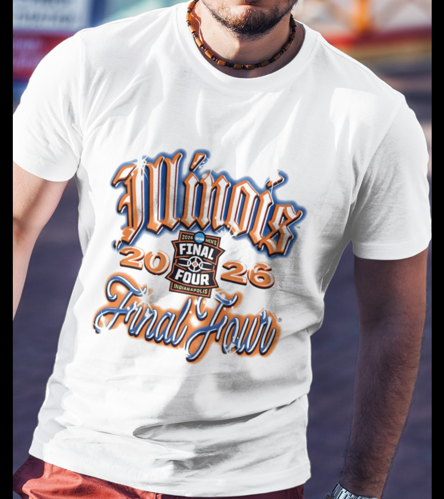 Illinois 2026 Men's Final Four Indianapolis Airbrush T-Shirt