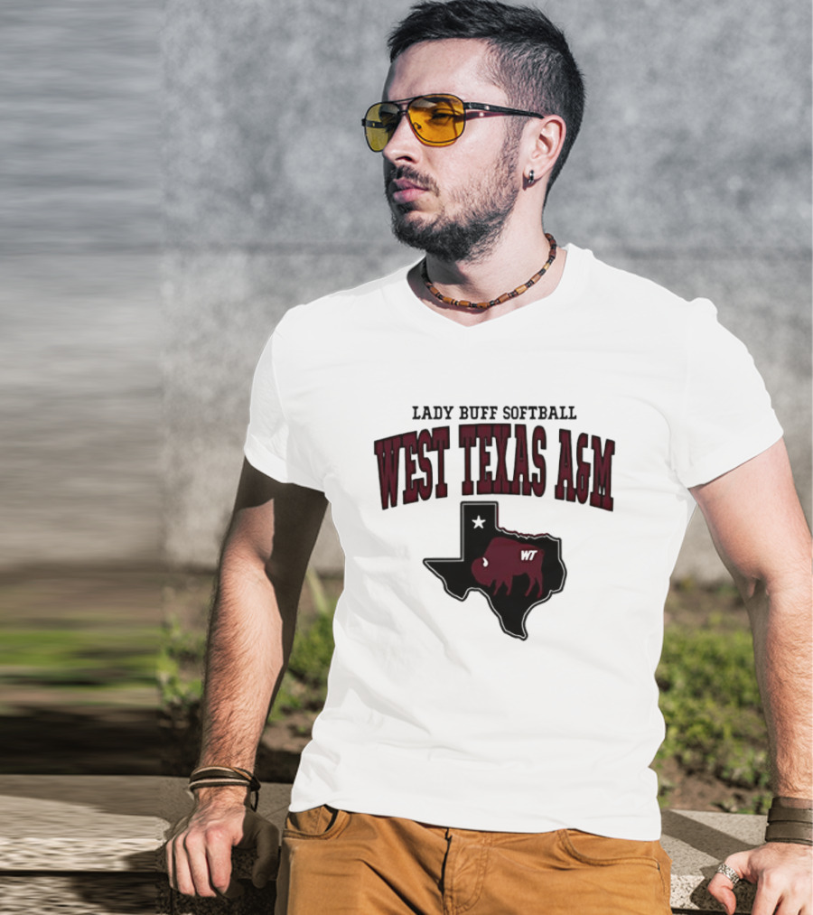 Lady Buff Softball West Texas A&M WT Buffalo T-Shirt