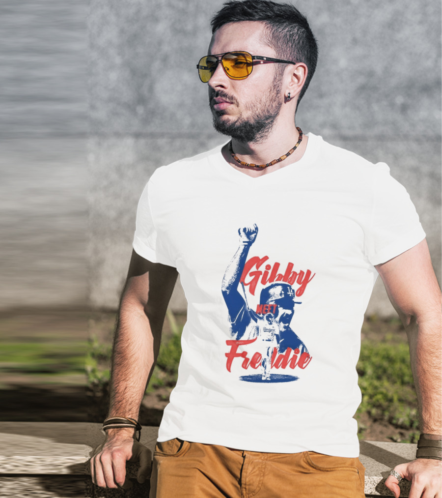Gibby Meet Freddie Los Angeles Dodgers Baseball T-Shirt