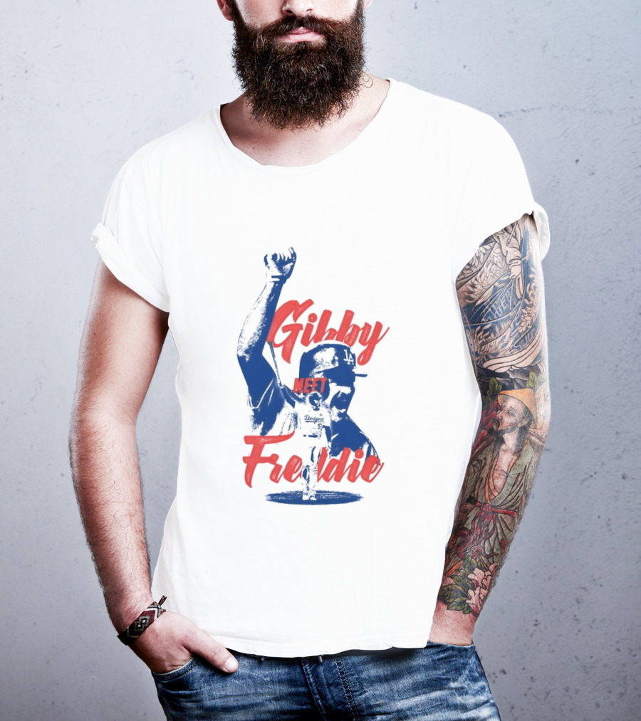 Gibby Meet Freddie Los Angeles Dodgers Baseball T-Shirt