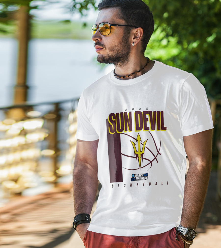 Arizona State Sun Devil Basketball March Madness 2026 T-Shirt