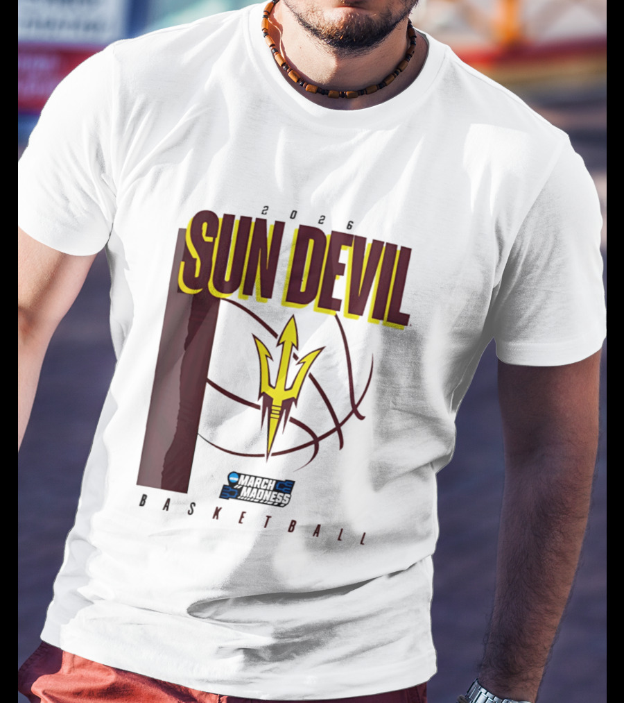 Arizona State Sun Devil Basketball March Madness 2026 T-Shirt