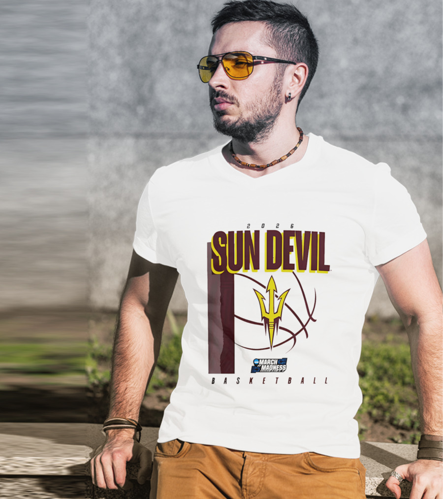 Arizona State Sun Devil Basketball March Madness 2026 T-Shirt