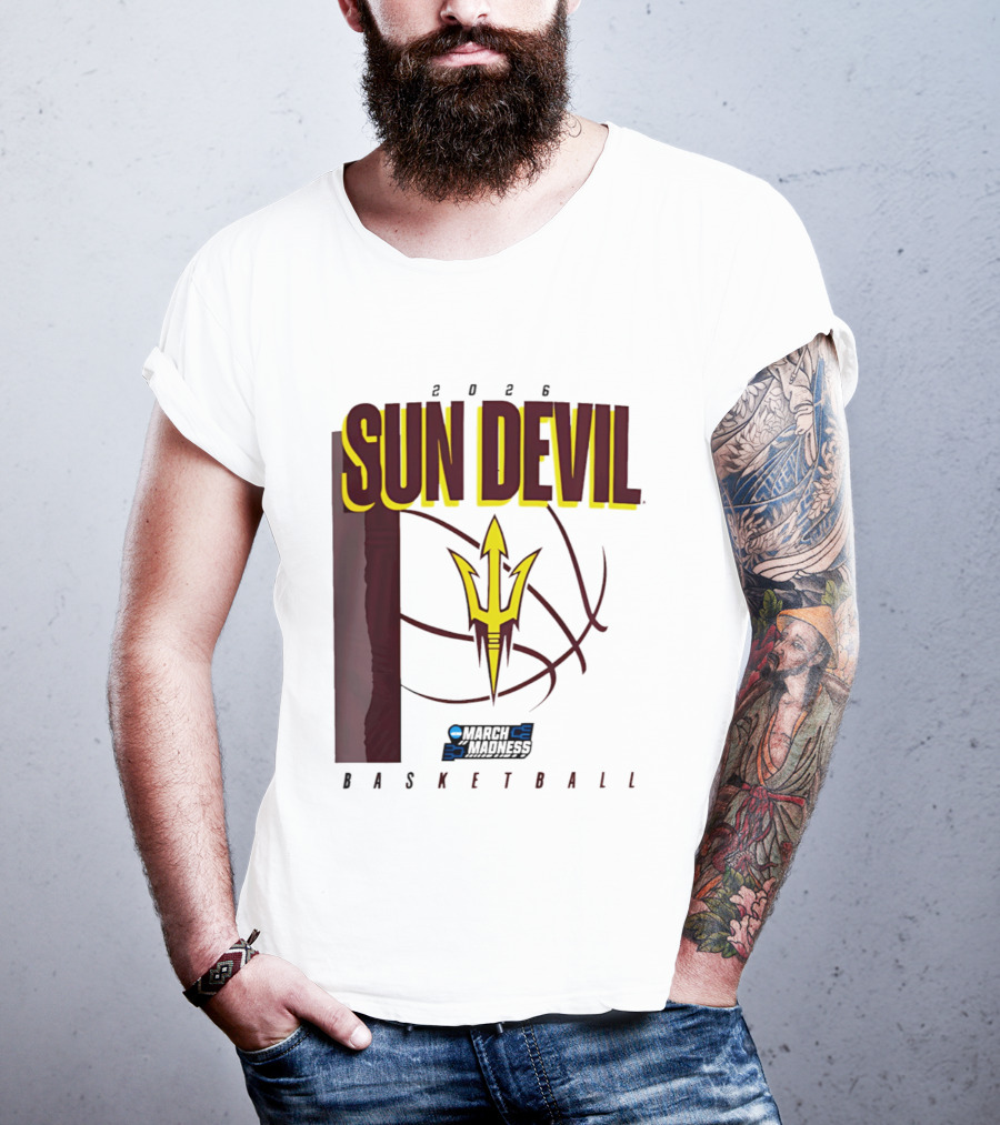 Arizona State Sun Devil Basketball March Madness 2026 T-Shirt