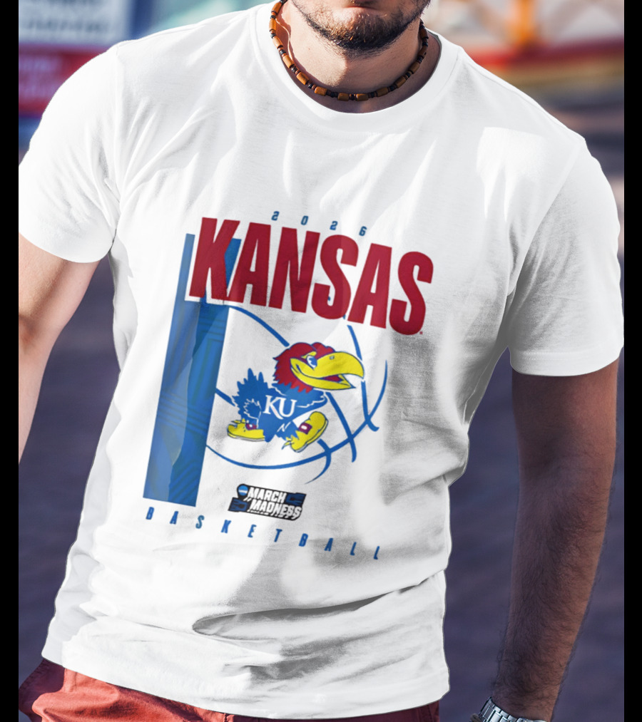 Kansas Jayhawks 2026 NCAA March Madness Basketball T-Shirt