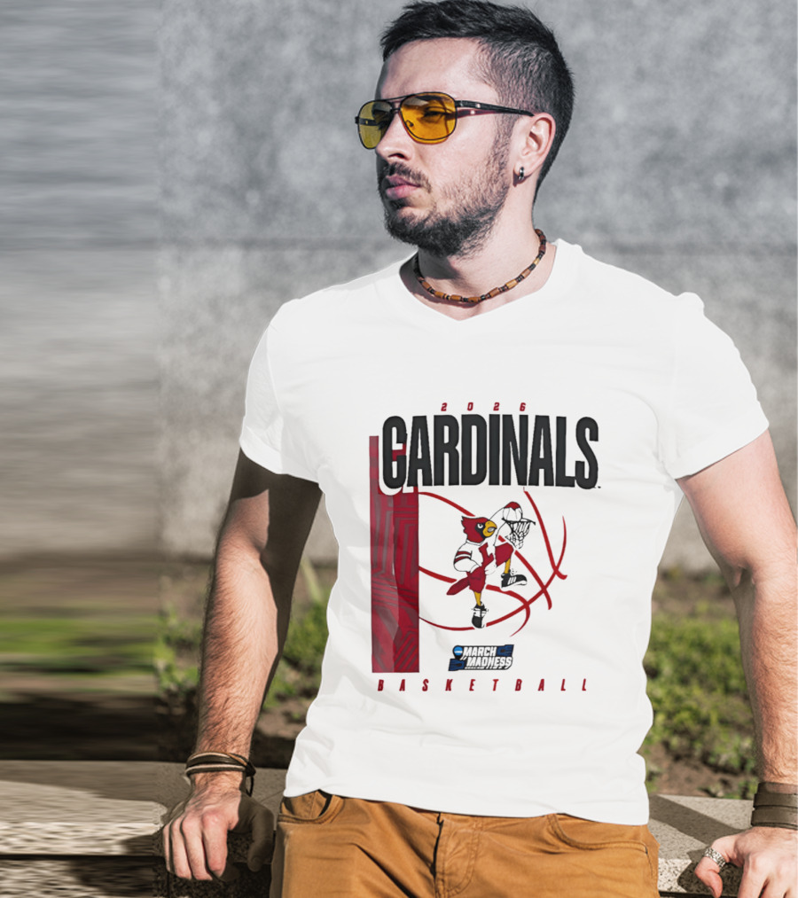 2026 Cardinals March Madness Basketball NCAA T-Shirt