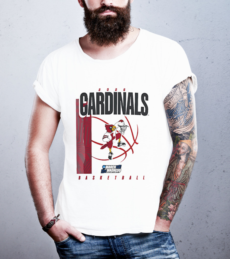 2026 Cardinals March Madness Basketball NCAA T-Shirt