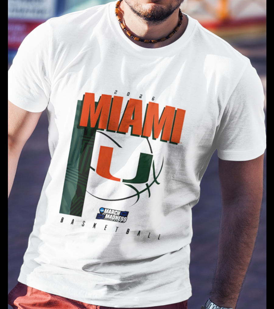 2026 Miami Hurricanes March Madness Basketball NCAA T-Shirt