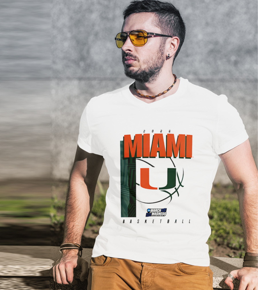 2026 Miami Hurricanes March Madness Basketball NCAA T-Shirt