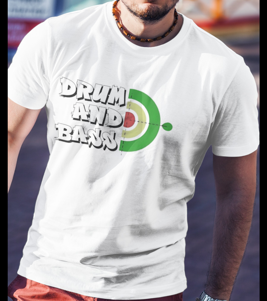 Drum And Bass Reggae Target Green Yellow Red T-Shirt