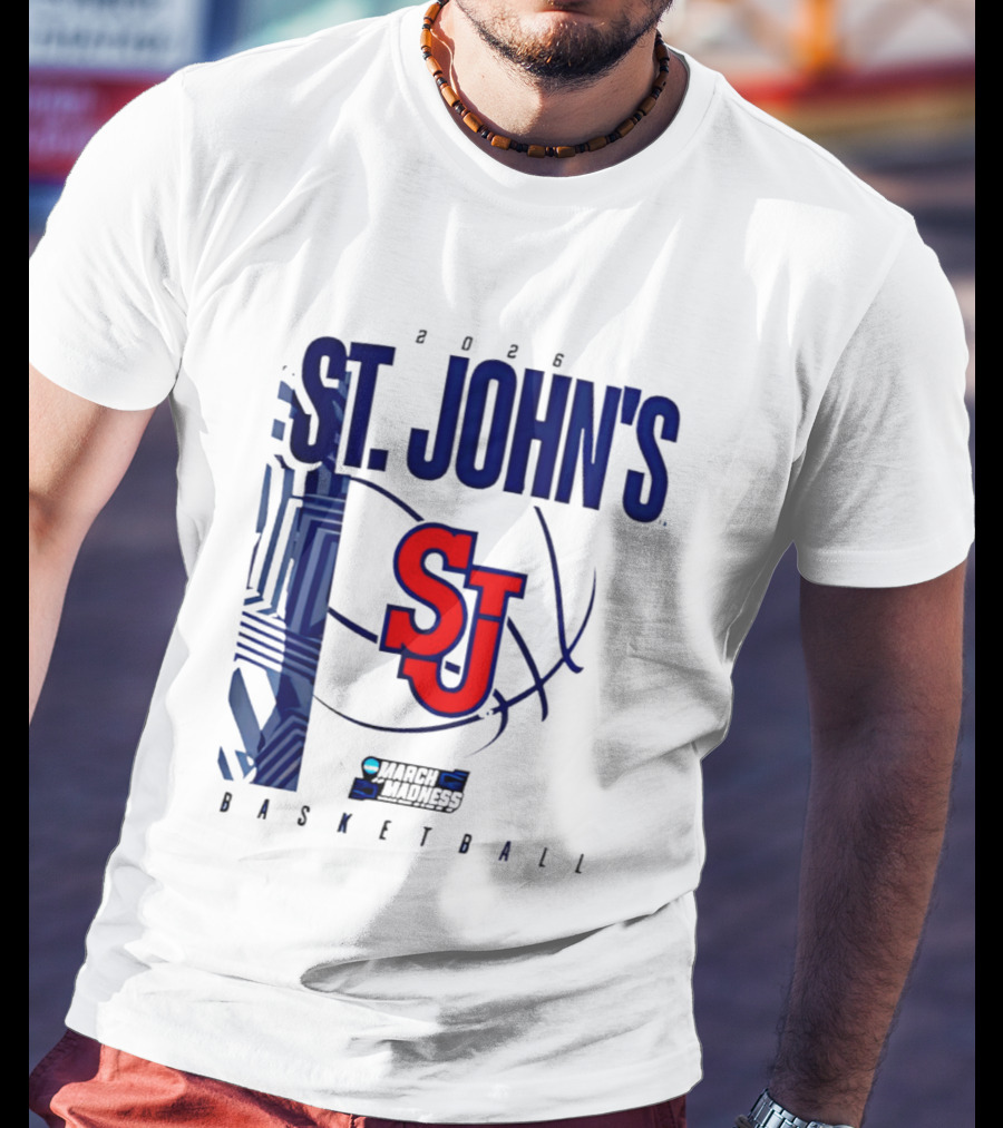 St. John's Red Storm NCAA 2026 March Madness Basketball SJ T-Shirt